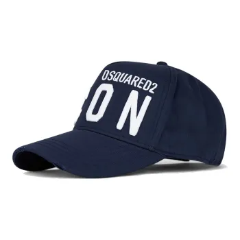 DSQUARED 2 Icon Logo Embroidered Distressed Baseball Cap