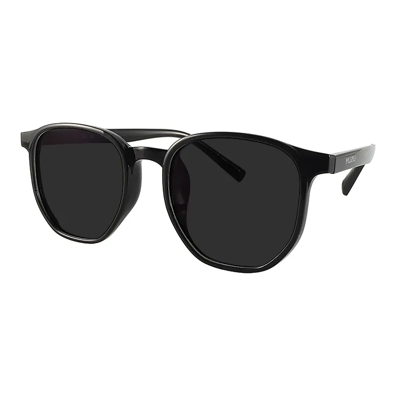 MUZU TR/Memory Plastic Square Sunglasses Unisex-5