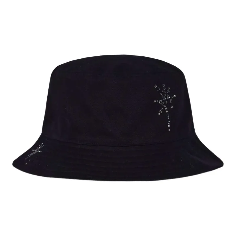 WE11DONE Rhinestone-embellished Bucket Hat-1