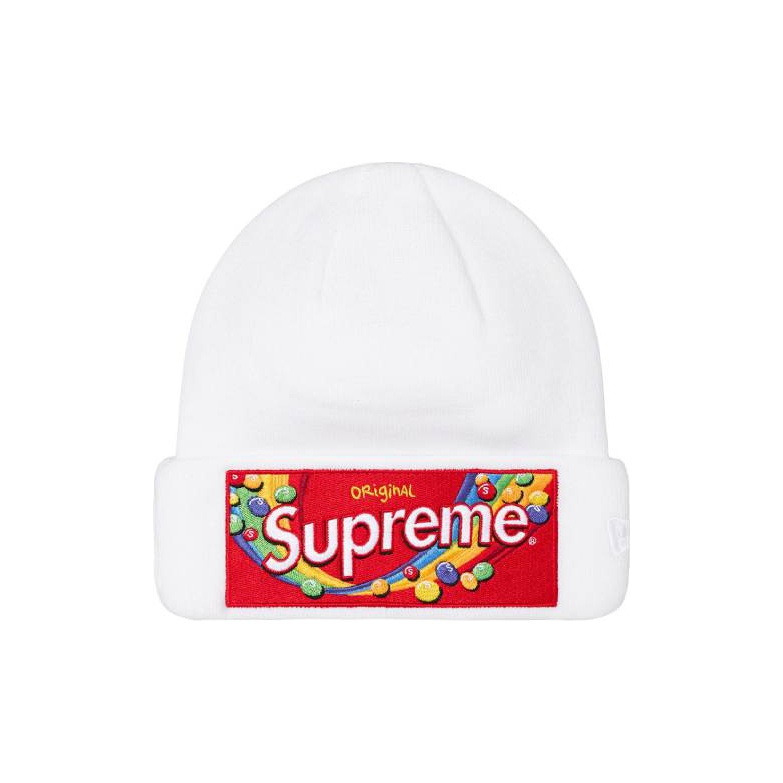 Supreme Skittles beanie popular white