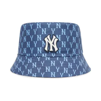 MLB New York Yankees Polyester Bucket Hats Unisex Blue