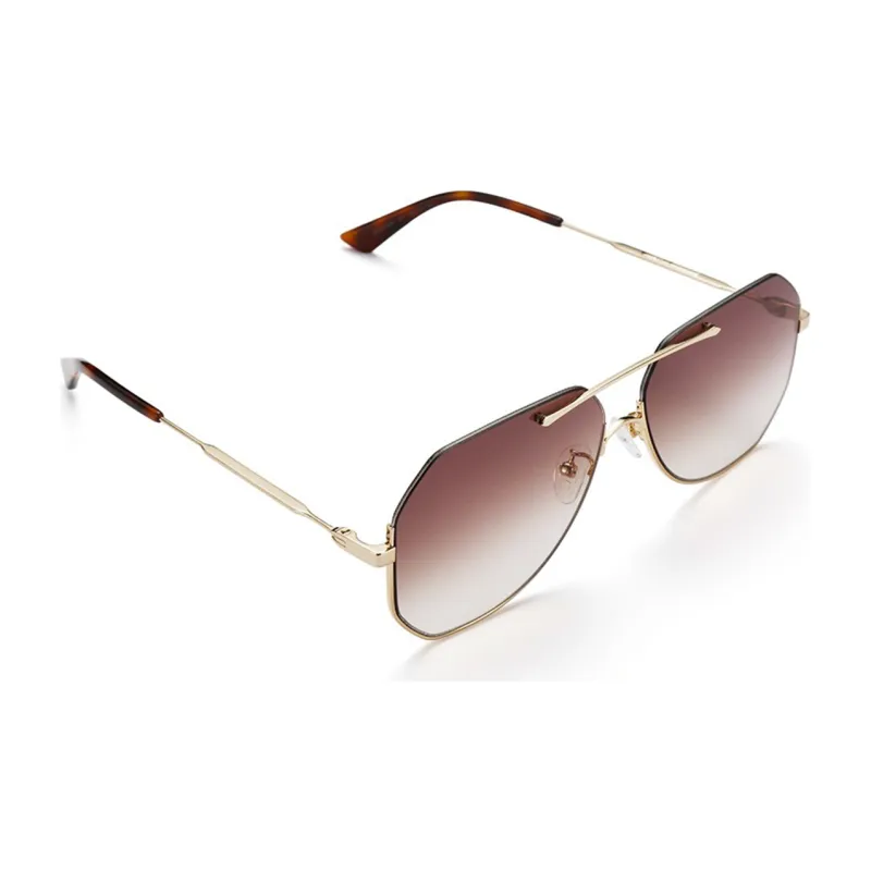 McQ Alexander McQueen Sunglasses Unisex Gradient Brown-3