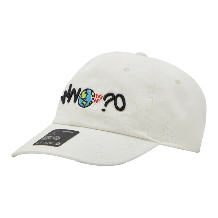 Jordan Baseball Cap Unisex Black White-0
