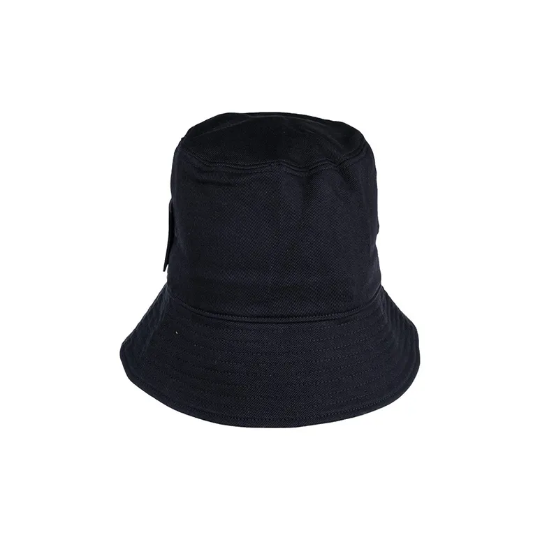 WE11DONE Cotton Bucket Hats Unisex Black-4