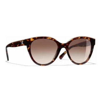 CHANEL Sunglasses Unisex Brown