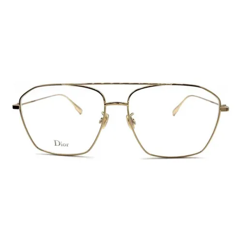 DIOR Eyeglass Frames Unisex Gold