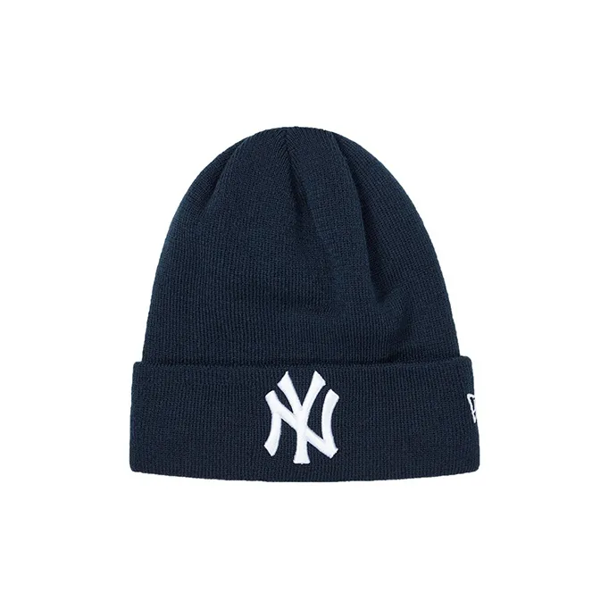 New Era Plush Yarn Beanies Unisex Black-0