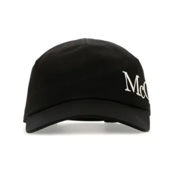 Alexander McQueen Logo Embroidered Curved Peak Cap