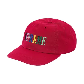 Supreme Multi Color Logo 6 Panel