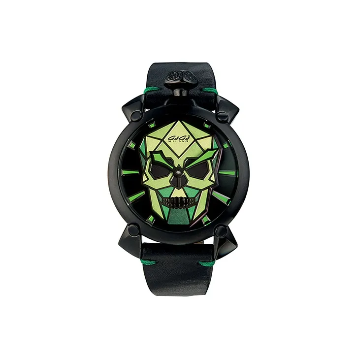 GAGA Pvd Collection Wrist Watch Manual Mechanical Movement Leather Watch Bands 48mm Multicolor Watch Dial Men's Watches-0