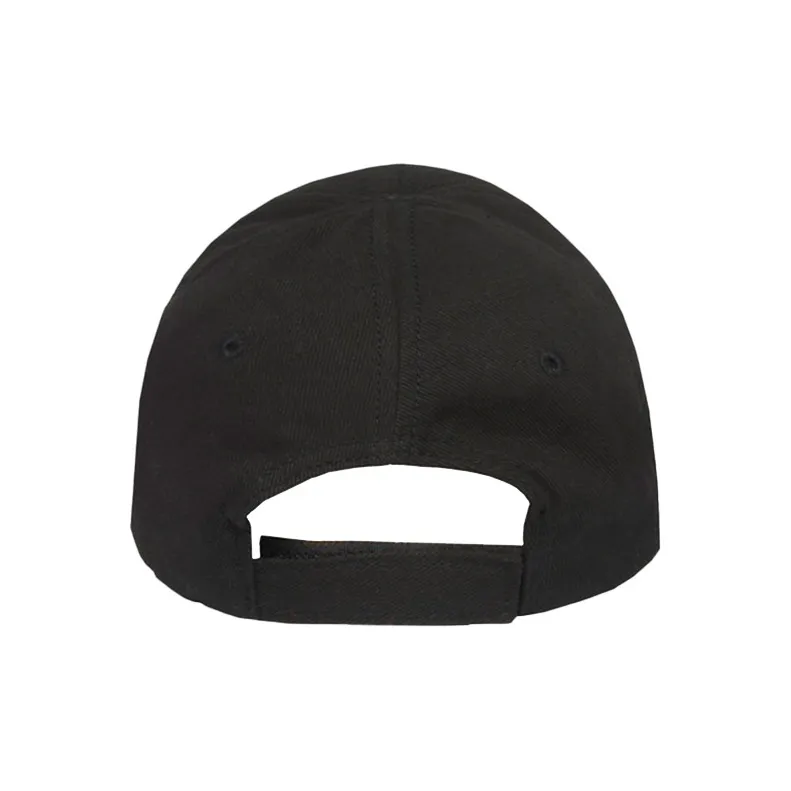 Balenciaga Cotton Baseball Caps Unisex Black-2