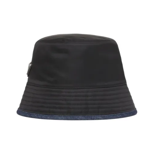 PRADA Bucket Hats Women's Black/Blue