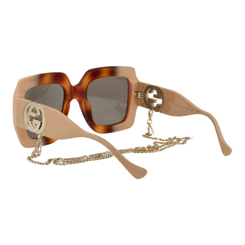 GUCCI Square Two Tone Chane Sunglasses-2