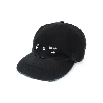 OFF WHITE Baseball Caps Unisex Black