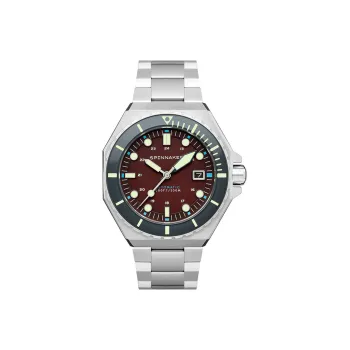 SPINNAKER Dumas Collection Wrist Watch Automatic Mechanical Movement Stainless Steel Strap Red Watch Dial Men's Watches