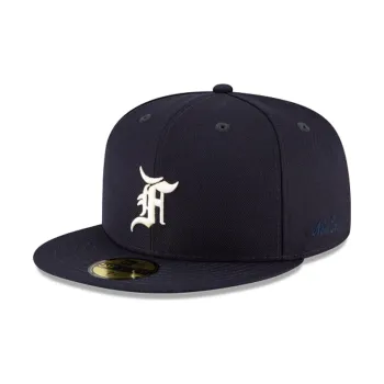 Fear Of God Essentials Baseball Caps Unisex Navy Blue