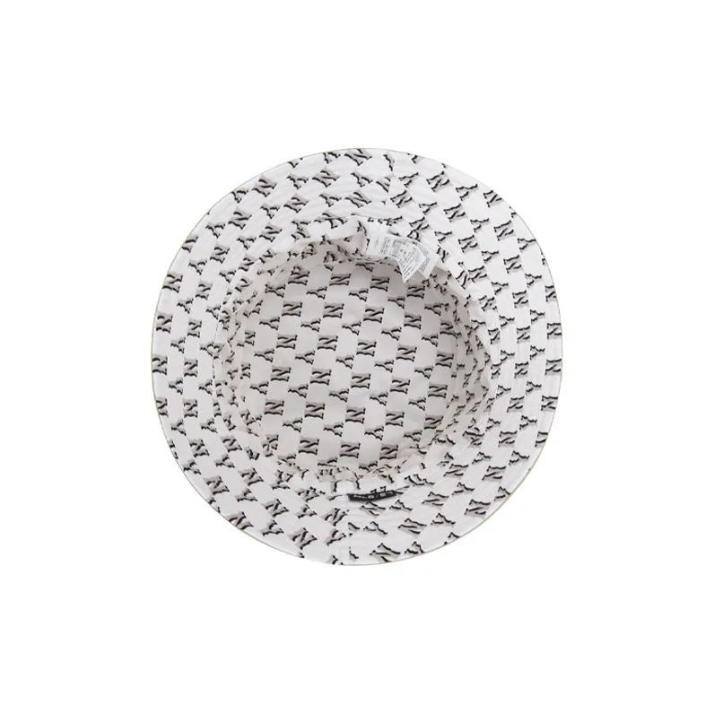 MLB Old Flower Polyester Bucket Hats Unisex Khaki-4
