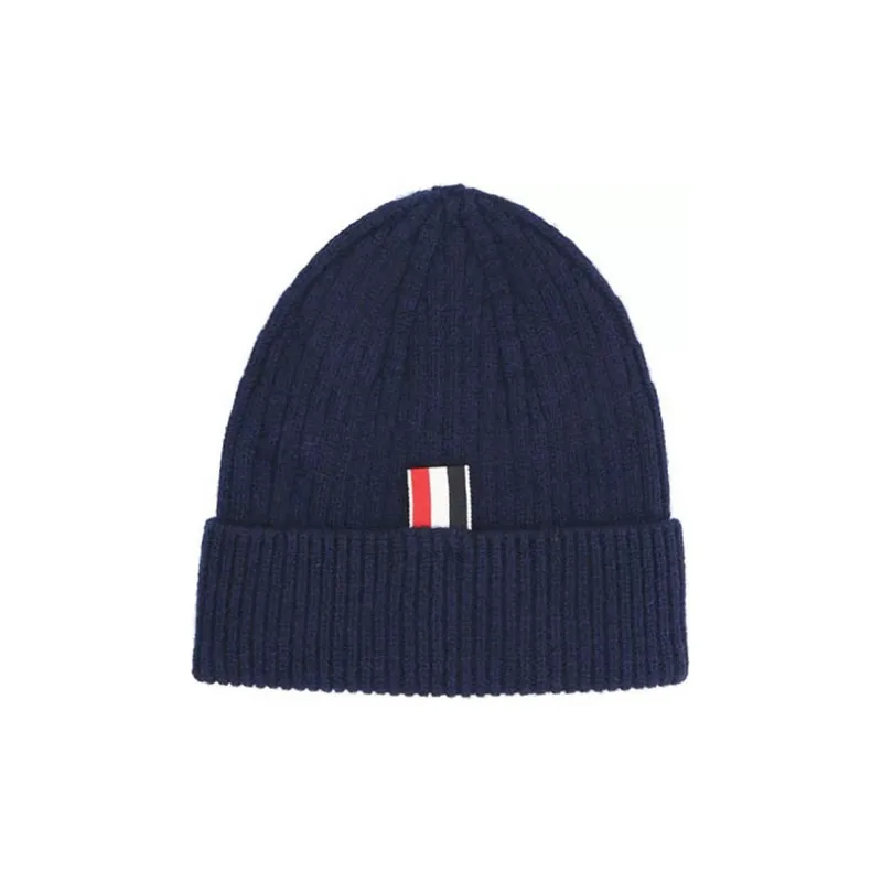 THOM BROWNE 4 Bar Knitted Beanie-0