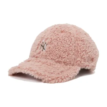 New Era Faux Sherpa Baseball Caps Unisex Pink