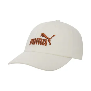 PUMA Cotton Baseball Caps Unisex Ecru