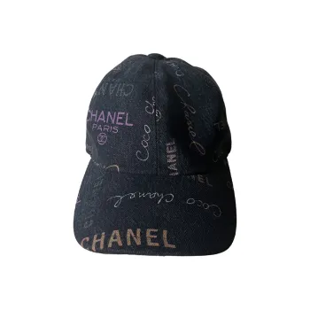 CHANEL 1986 1988 Denim Cap
