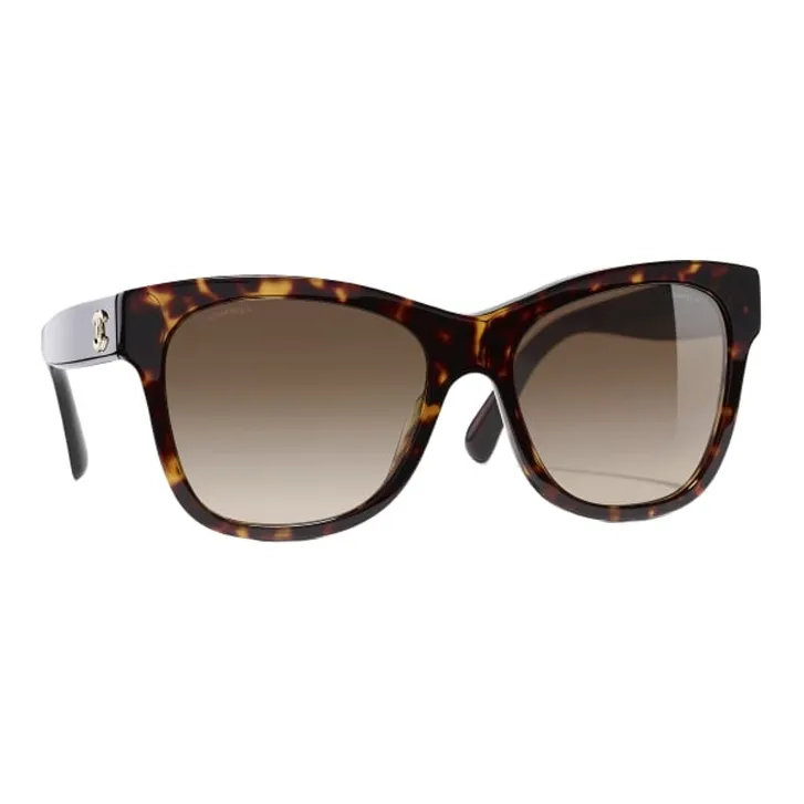 CHANEL Sunglasses Unisex Brown-1