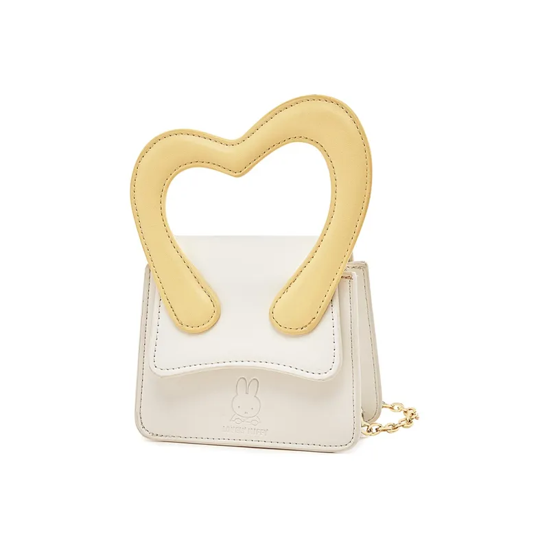 Miffy PU One Shoulder Handbag Mini Women's Ecru/Green-1
