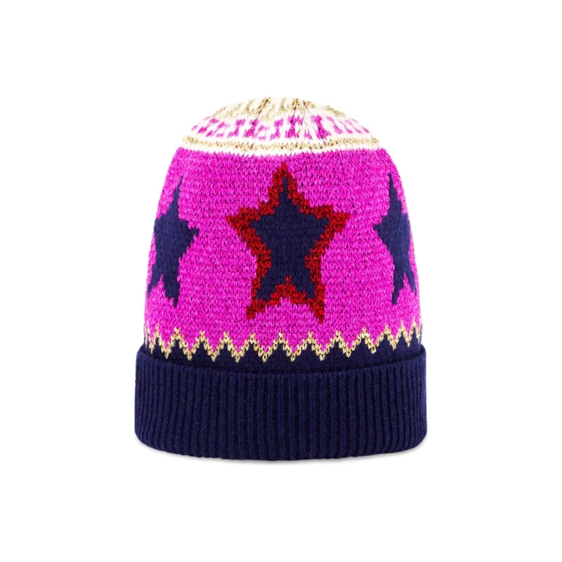 Paco Rabanne Beanies Unisex Black Pink-1