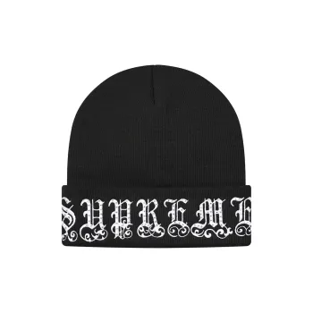 Supreme Old English Rhinestone Beanie