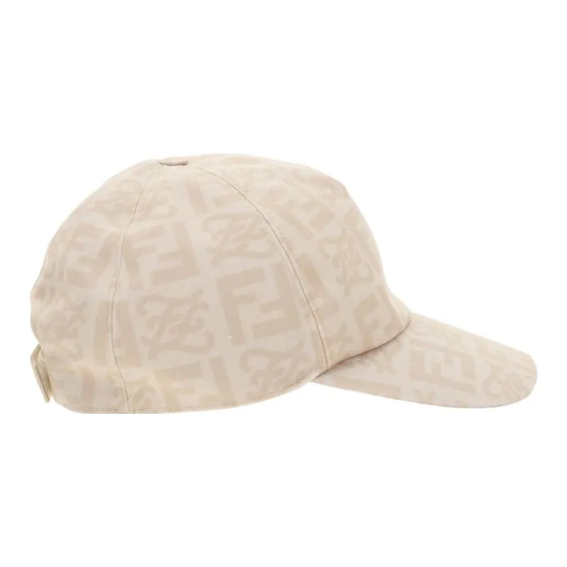 FENDI Men Polyester Baseball Cap Beige-2