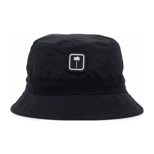 PALM ANGELS Bucket Hats Unisex Black