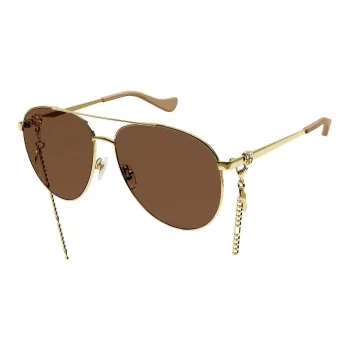 GUCCI Aviator Chain Sunglasses