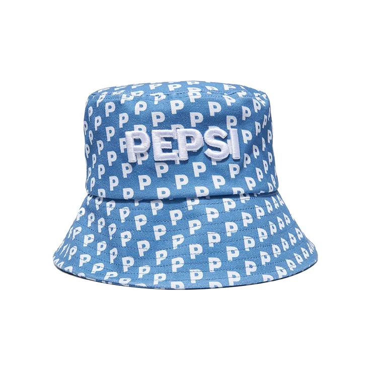 Pepsi Bucket Hats Unisex Marine Blue-0