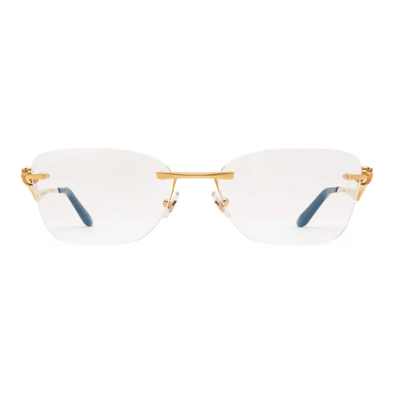 Cartier Panthère De Cartier Square Frame Glasses-0