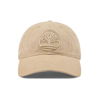 Timberland Cotton Baseball Caps Unisex Light Mud