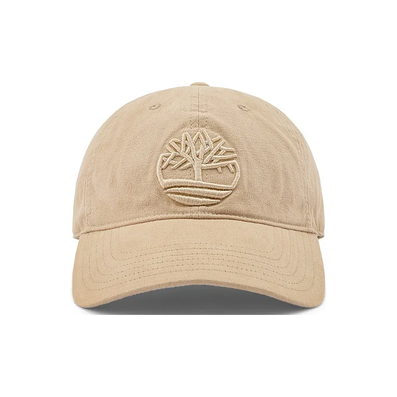 Timberland Cotton Baseball Caps Unisex Light Mud-0
