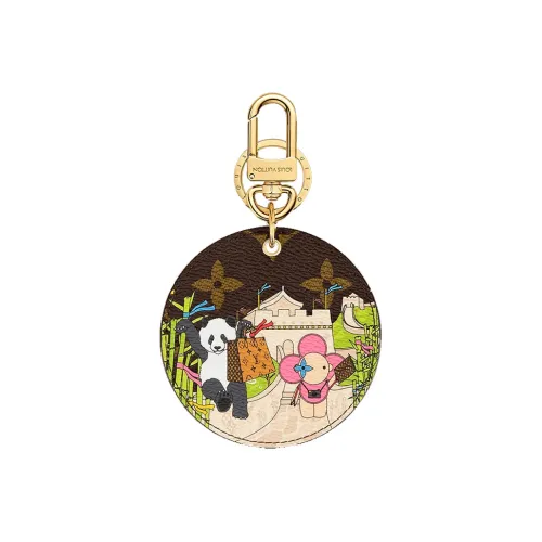 LOUIS VUITTON Illustre China Wall Xmas Bag Charm And Key Holder Monogram Vivienne 