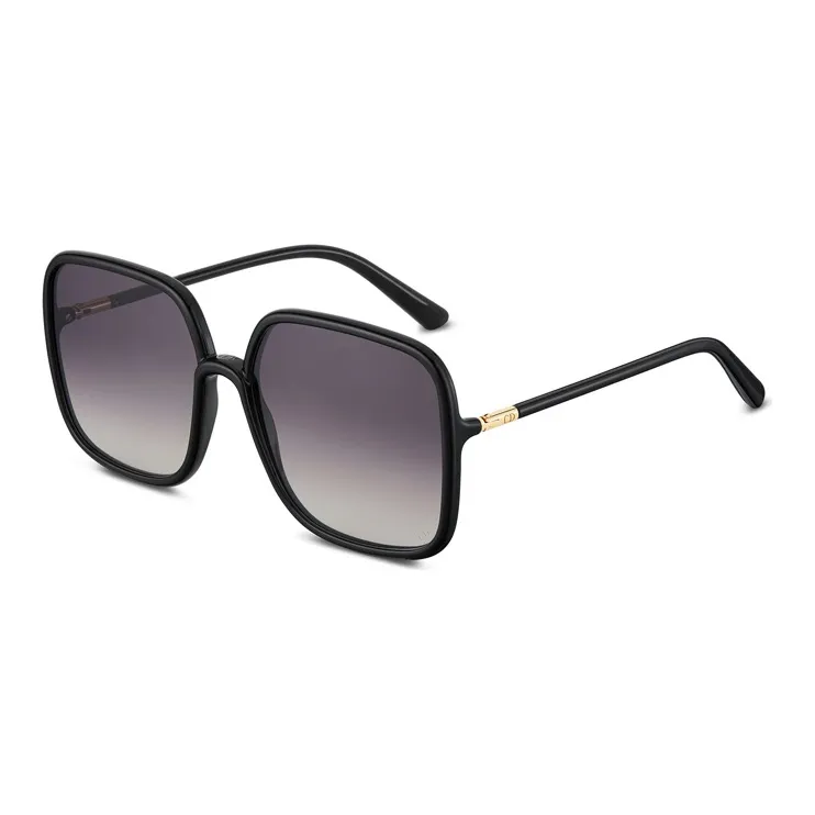 DIOR Square Sunglasses Unisex Black-0