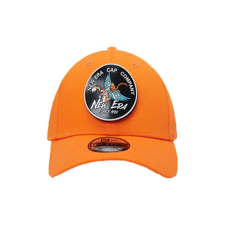 New Era Cotton Baseball Caps Unisex Orange-1