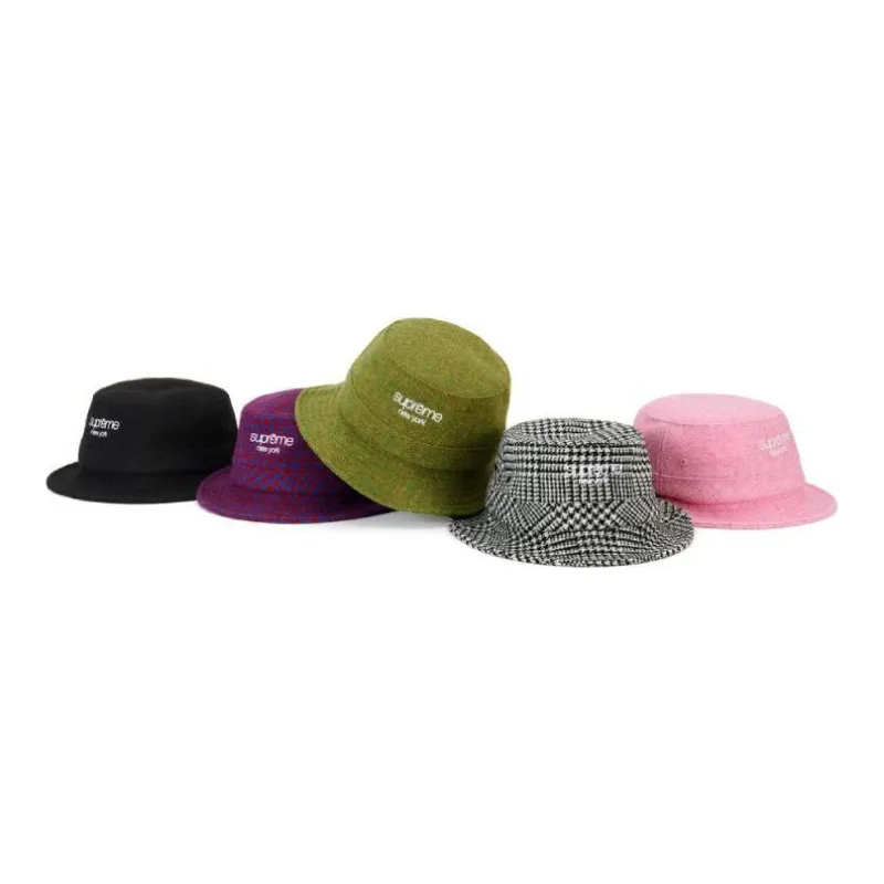 Supreme Harris Tweed Classic Logo Crusher-0