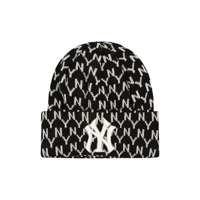 MLB Cotton Beanies Unisex Black/Khaki-0