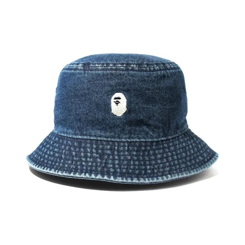Bape Denim One Point Bucket Hat-2
