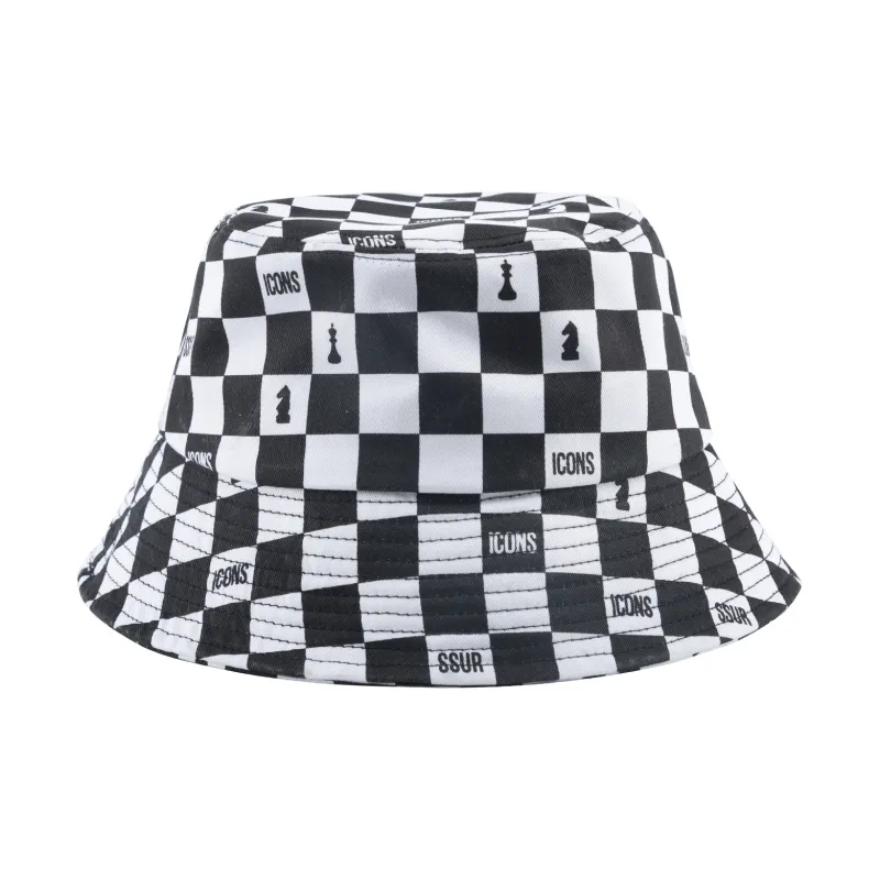 ICONS Lab Checkerboard Bucket Hats Unisex-0