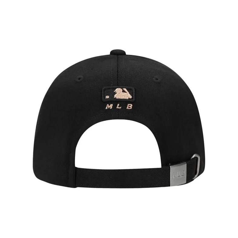 MLB Wool Blend Baseball Caps Unisex Black/Rose Gold-4
