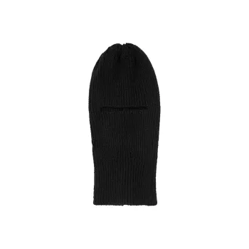 OFF WHITE Rib Knit Balaclava Beanie