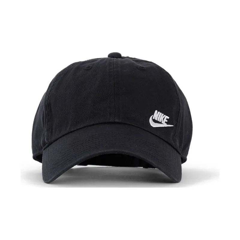 Nike Cotton Baseball Caps Unisex Black-1