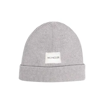 Moncler Ribbed Logo patch Beanie