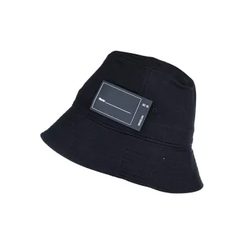 WE11DONE Cotton Bucket Hats Unisex Black