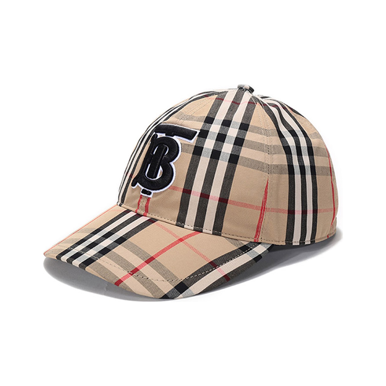 AUTHENTIC BURBERRY LOGO APPLIQUE VINTAGE CHECK BASEBALL HAT 2024 CAP NOVA CHECK