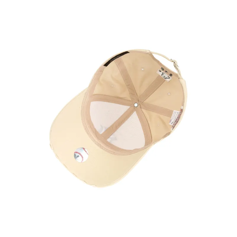MLB Cotton Baseball Caps CPKP Unisex Black/Beige-5